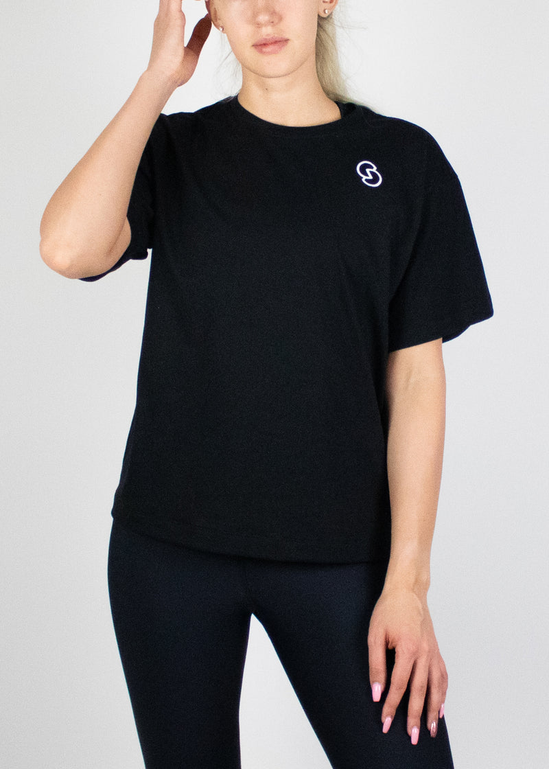 Throw on Anything Tee in Black